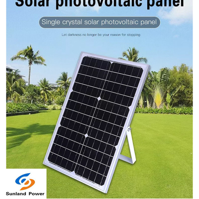 Monocrystalline Silicon Mono Solar Panel 18V 30W 1.66A untuk Rumah