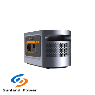 Pembangkit Listrik Sistem Penyimpanan Energi Portabel Abu-abu Gelap 1000W Dengan Output AC