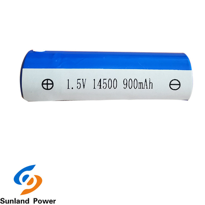 ODM MENCAPAI Baterai Li Ion Silinder ICR14500 1.5V 900MAH