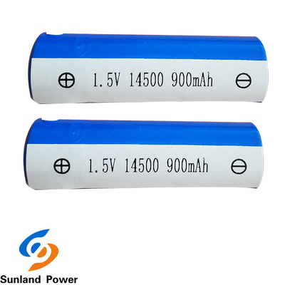 ODM MENCAPAI Baterai Li Ion Silinder ICR14500 1.5V 900MAH