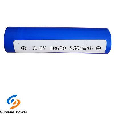 Isi Ulang Baterai Silinder Lithium Ion ICR18650 3.6V 2500mah Dengan Terminal USB