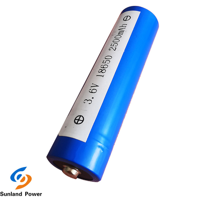 Isi Ulang Baterai Silinder Lithium Ion ICR18650 3.6V 2500mah Dengan Terminal USB