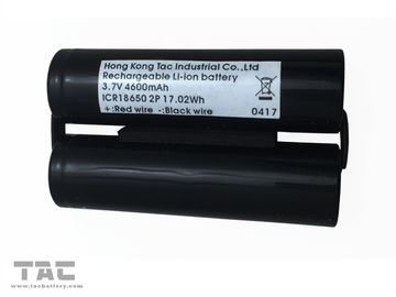 NCM 18650 Baterai Lithium Ion 3.7V 4600mAh Battery Pack untuk Head Light