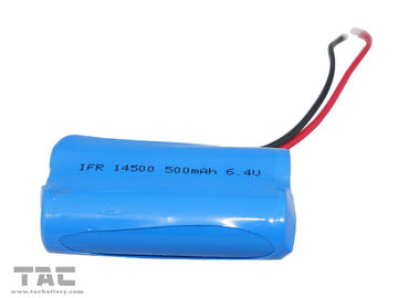 6.4V LiFePO4 Battery Pack 14500 500mAh Untuk Pencahayaan Dekoratif