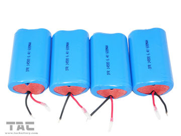 14505 aa 600mah 3.2V Lifepo4 Battery Pack Dengan Pcb Untuk Lampu Kilat
