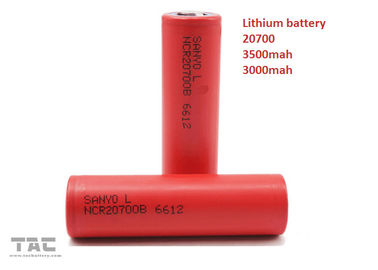 20700 Lithium Ion Cylindrical Battery Untuk Kendaraan Listrik 3.7V 3000MAH 30C