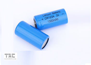 Baterai Lithium LiMnO2 CR123A Primer 1500 mAh dengan Kepadatan Energi Tinggi