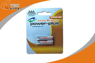 Baterai Lithium Besi LiFeS2 1.5V AAA / L92 Power Plus Battery untuk MID, E-book