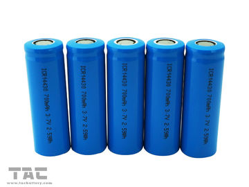 Baterai Lithium Ion Cylindrical Rechargeable LIR14430 700mAh Untuk Penerangan