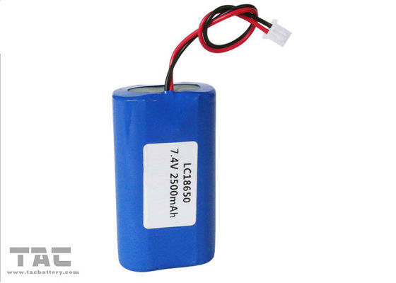18650 Lithium ion Silinder Battery Pack 7.4V 2600mAh Pack untuk POP-Gun