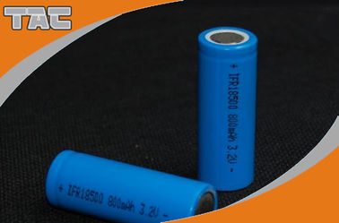 Baterai LiFePO4 Cylindrical 3.2V LFR18500P 900mAh untuk Tipe Daya Tinggi