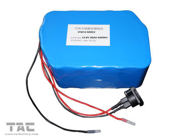 12 V LiFePO4 Battery Pack f&amp;#39;or Street Lamp IFR 26650 50ah Dengan Konektor