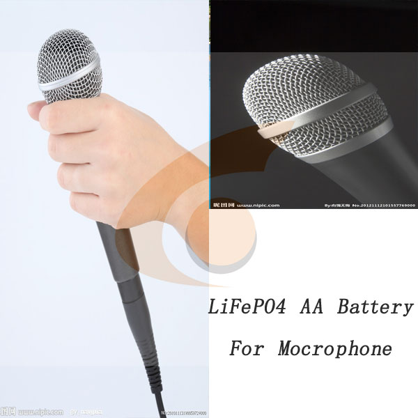 Baterai LiFePO4 AA untuk Mikrofon