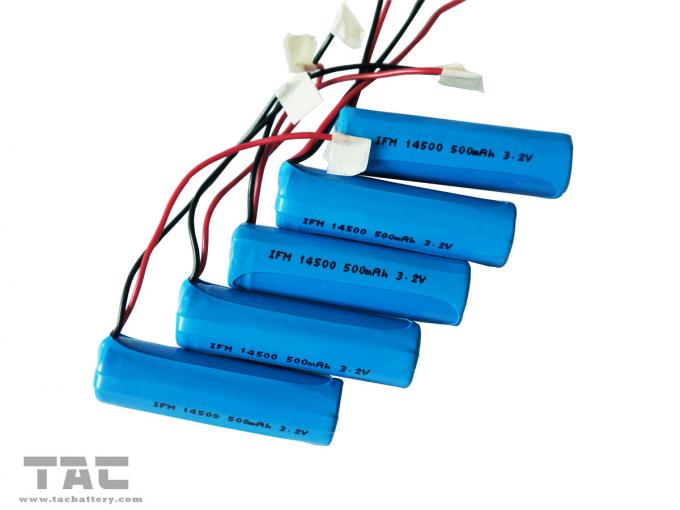 14505 AA 3.2V LiFePO4 Battery Pack Dengan Kawat Untuk Road Studs
