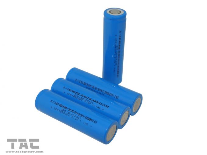 Baterai LFP Daya Tinggi / Baterai Lifepo4 18650 3,2V 1100mah Untuk Mobil Listrik