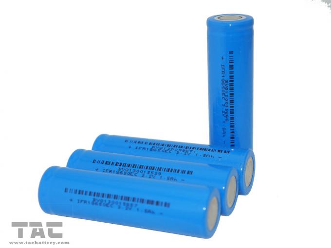 Baterai lithium IFR18650 3.2V LiFePO4 Baterai 1400mAh Untuk Senter