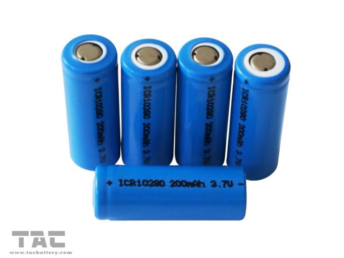 Baterai 3.7V Lithium ion Cylindrical ICR10280 200mAh