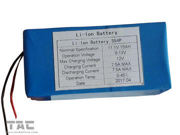 ICR32650 11.1V 3500mAh 3S4P Lithium Ion Cylindrical Battery untuk Digital