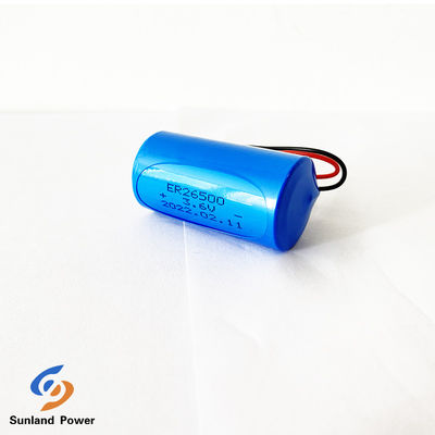 Baterai non-rechargeable 3.6V LiSOCL2 ER26500 9AH Dengan Konektor JST Untuk Peralatan Pengusir Nyamuk