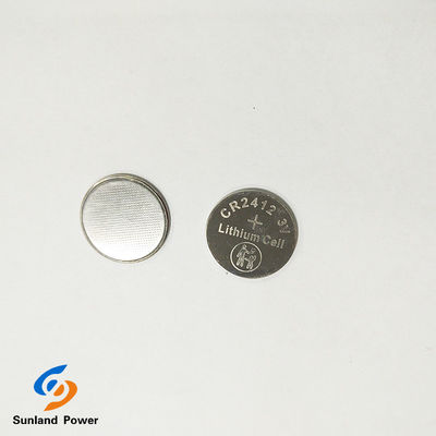 Ultra Thin CR2412 3.0V 100mA LiMnO2 Lithium Coin Cell Battery Untuk Remote Control Kunci Mobil