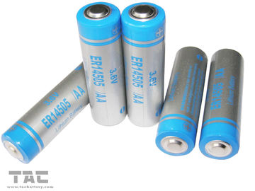 Baterai 3.6V AA ER14505 14500 LiSOCl2 dengan Kapasitas tinggi untuk Ammeter, Meteran Gas