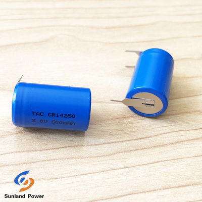 Baterai Lithium Primary Non Rechargeable 3.0V CR14250 800mAh Dengan Tab Aplikasi Untuk Smart Home