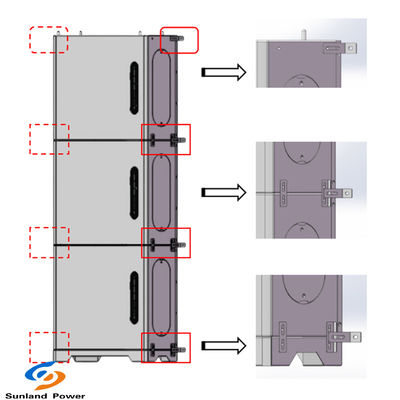 LiFePO4 Baterai 48V 100Ah Solar Panel Charger 5-15kWh Sistem penyimpanan energi untuk rumah