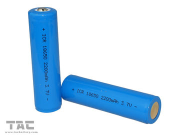 18650 Baterai Lithium Ion Cylndrical 3.7V 2200mAh li-iON Cell Untuk Lampu LED