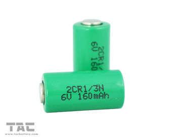 Baterai Li-Mn 6V 2CR-1 / 3N 160mAh Lithium Cylindrical untuk pelacakan GPS Teal waktu jam