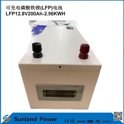 12V 200AH LiFePO4 Baterai Dengan UN38.3 MSDS UL1642 Sertifikat Kontinuous Load 100A LCD Display