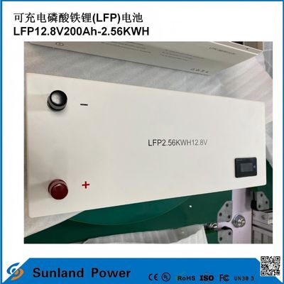 12V 200AH LiFePO4 Baterai Dengan UN38.3 MSDS UL1642 Sertifikat Kontinuous Load 100A LCD Display