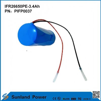 IFR26650PE-3.4Ah 3.2V LiFePO4 Baterai Sel Untuk Lampu Surya Lampu senter Lingkaran Kehidupan 2000 Kali