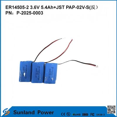3.6V 5.4AH ER14505-2 Baterai utama Tegangan kerja tinggi dan stabil umur panjang