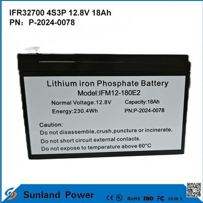 IFR32700 4S3P 12.8V 18Ah Untuk lampu banjir surya Cahaya tinggi LEDS Taman Lampu surya baterai lifepo4