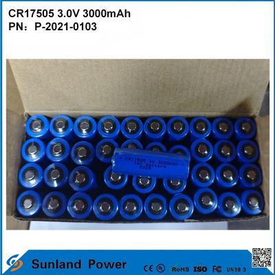 CR17505 3.0V 3000mAh Untuk Instrumen Cerdas Peralatan Medis Transportasi Dan Logistik Furnitur Cerdas Kapasitas Tinggi Kinerja Pelepasan yang Stabil Tegangan Keluar Kehidupan Layanan yang Lama