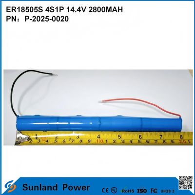 ER18505S 4S1P 14.4V 2800MAH Baterai berkapasitas tinggi tahan suhu tinggi