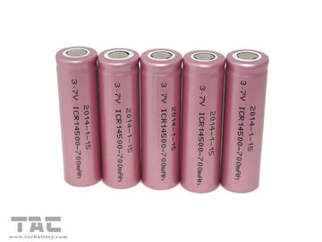 Baterai Isi Ulang AA Sel ICR14500 Lithium ion 700mAh