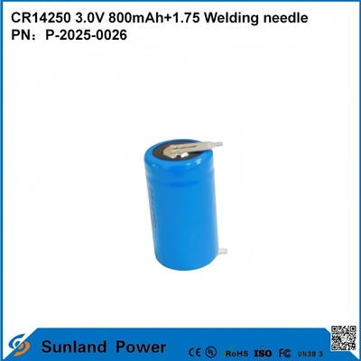 CR14250 3.0V 800mAh+1.75 Jarum las dapat digunakan untuk meter pintar, meter air, meter listrik, meter gas, cadangan memori, memori CMOS, RTC (Jam Waktu Nyata), sensor alarm nirkabel