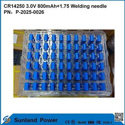 CR14250 3.0V 800mAh+1.75 Jarum las dapat digunakan untuk meter pintar, meter air, meter listrik, meter gas, cadangan memori, memori CMOS, RTC (Jam Waktu Nyata), sensor alarm nirkabel