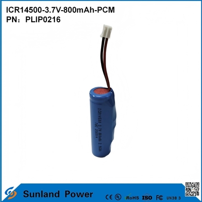 Baterai ICR14500-3.7V-800mAh-PCM Diterapkan Pada Lampu LED Produk Digital Perangkat Rumah Pintar Mouse Nirkabel Sikat Gigi Elektrik Alat Cukur