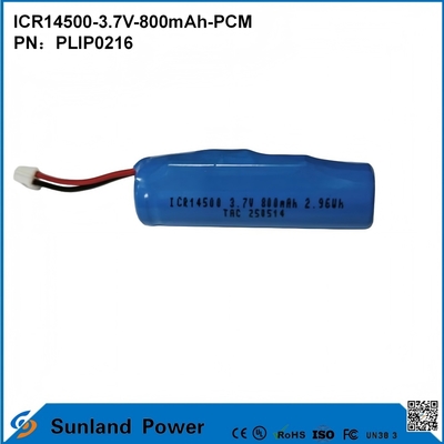 Baterai ICR14500-3.7V-800mAh-PCM Diterapkan Pada Lampu LED Produk Digital Perangkat Rumah Pintar Mouse Nirkabel Sikat Gigi Elektrik Alat Cukur