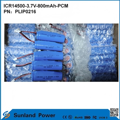Baterai ICR14500-3.7V-800mAh-PCM Diterapkan Pada Lampu LED Produk Digital Perangkat Rumah Pintar Mouse Nirkabel Sikat Gigi Elektrik Alat Cukur