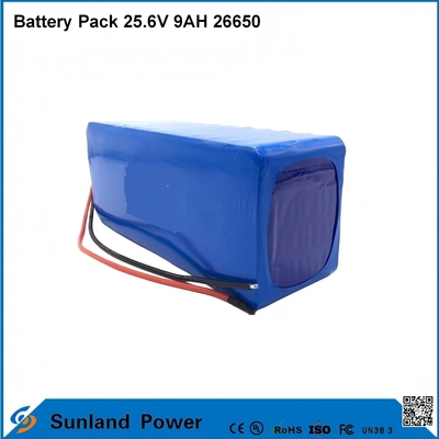 Lithium ion Baterai Sepeda Motor LiFePO4 Baterai Paket 25.6V 9AH 26650
