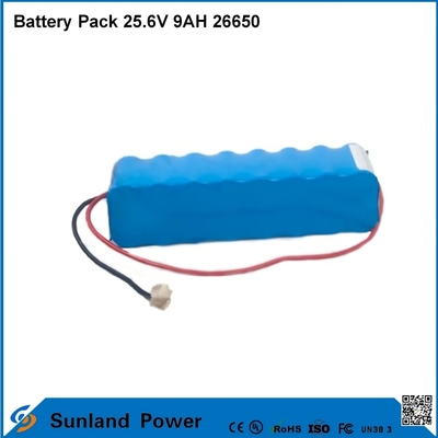 Lithium ion Baterai Sepeda Motor LiFePO4 Baterai Paket 25.6V 9AH 26650