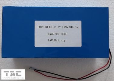 Paket Baterai 19.2V LiFePO4 32700 18AH Dengan Konektor Untuk Sertifikasi UL Perangkat Suara