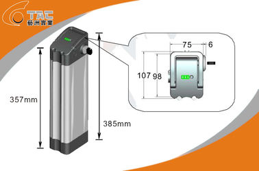 Ringan Li-Ion Fosfat Electric Bike Battery Pack dengan Aluminium Shell