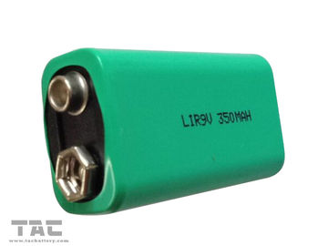 9V Rechargeable Lithium Ion Silinder Baterai 350mAh Untuk Instrumen Elektronik
