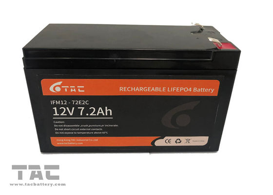 7.2Ah 12V LifePO4 Battery Pack Untuk Back Up Dan Penggantian Asam Timbal Cahaya Surya