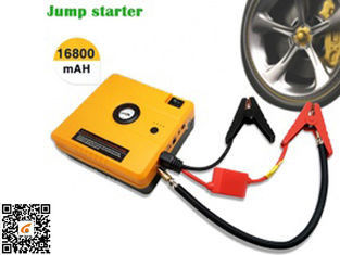 Tugas Berat Truk Pocket Power Bank Portable Auto Jump Starter Kuning 16800mAH