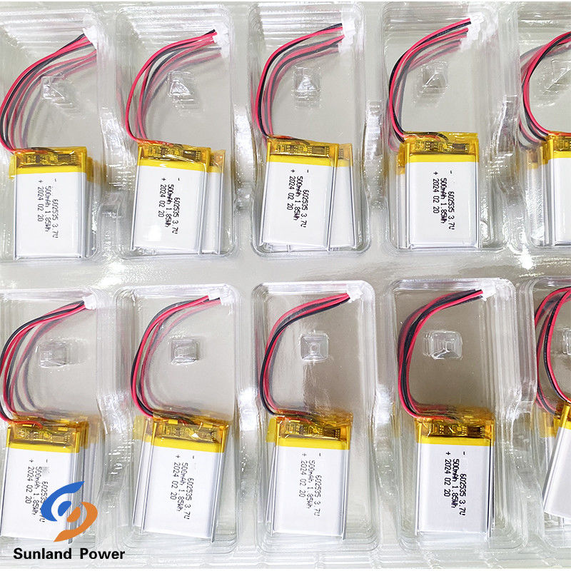 Baterai Lithium Ion Polimer LP602535 3.7V 500mAh Untuk Produk Rumah Tangga Kecil